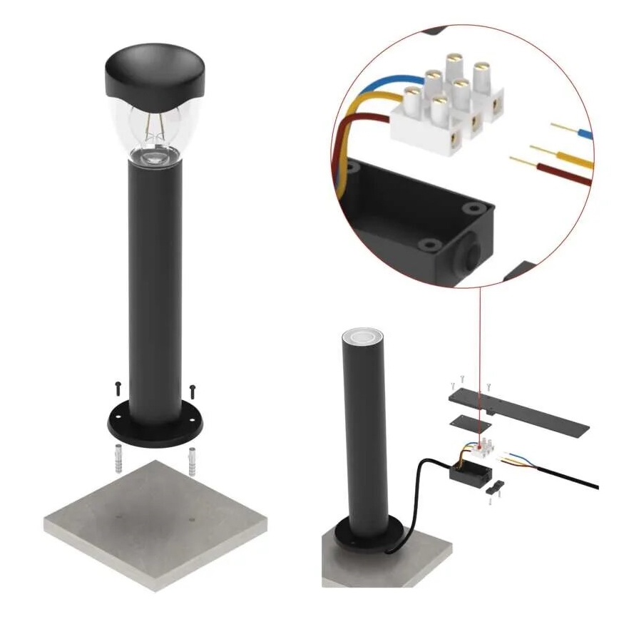 Utomhuslampa ARTEO 1xE27/15W/230V IP44 50 cm