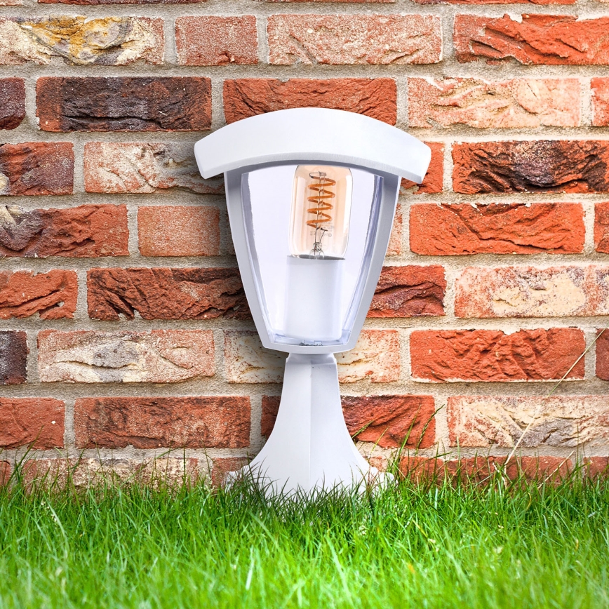 Utomhuslampa FOX 1xE27/40W/230V IP44 vit