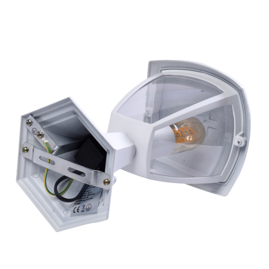 Utomhuslampa FOX 1xE27/40W/230V IP44 vit