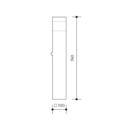 Utomhuslampa GARD 1xE14/60W/230V IP44