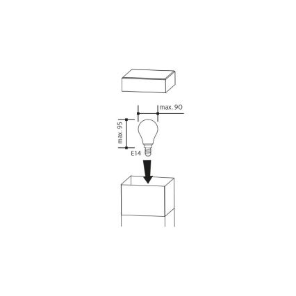 Utomhuslampa GARD 1xE14/60W/230V IP44