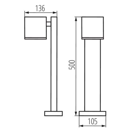 Utomhuslampa GORI 1xGU10/35W/230V IP44