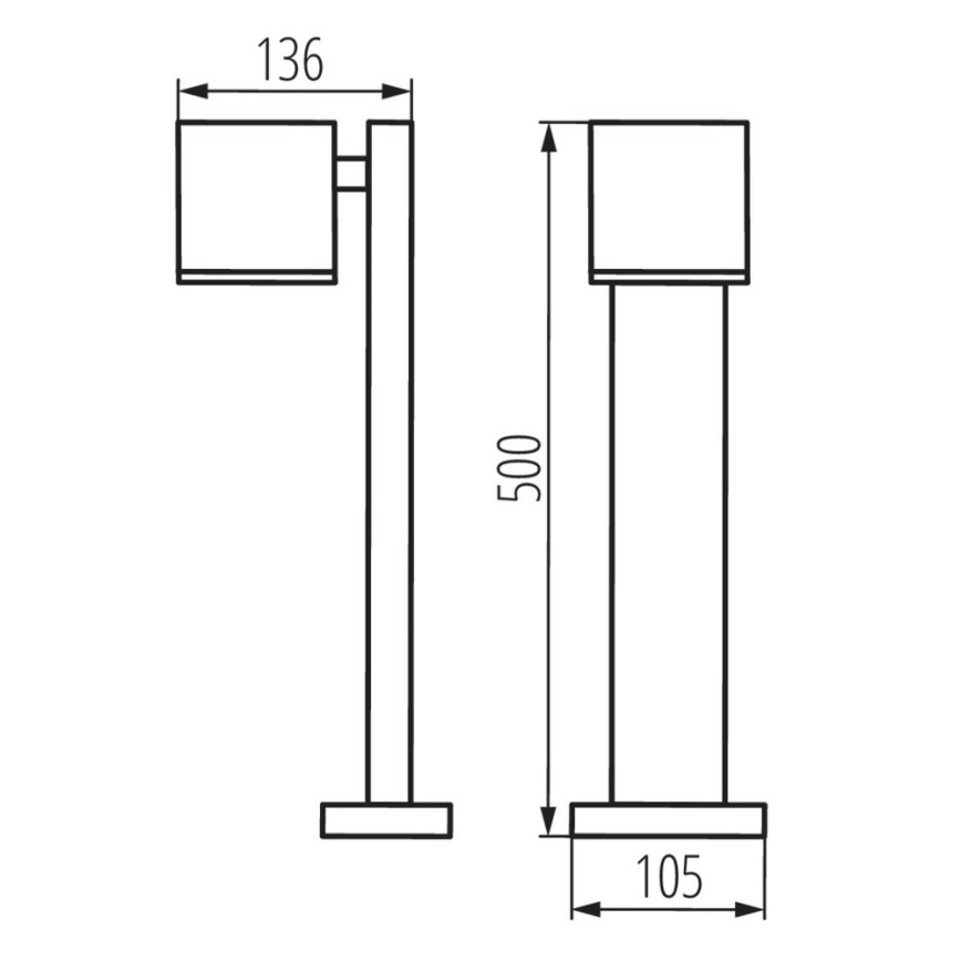 Utomhuslampa GORI 1xGU10/35W/230V IP44