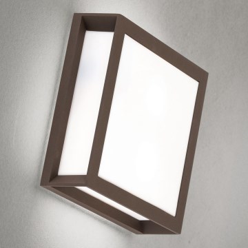 Utomhuslampa HENRY 2xE27/15W/230V 26x26 cm IP44 brun