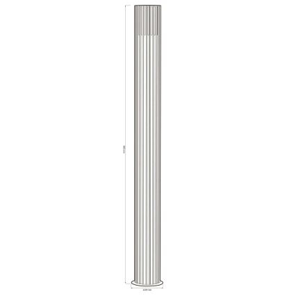 Utomhuslampa KUUSAMO 1xE27/20W/230V 74 cm IP54 antracit