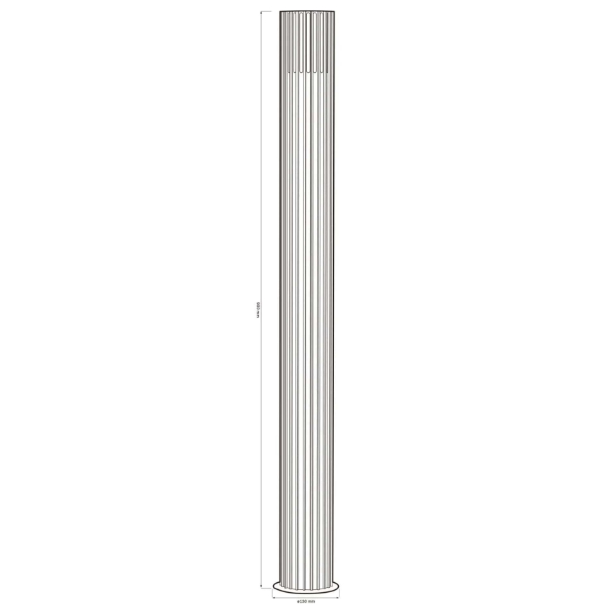 Utomhuslampa KUUSAMO 1xE27/20W/230V 74 cm IP54 antracit