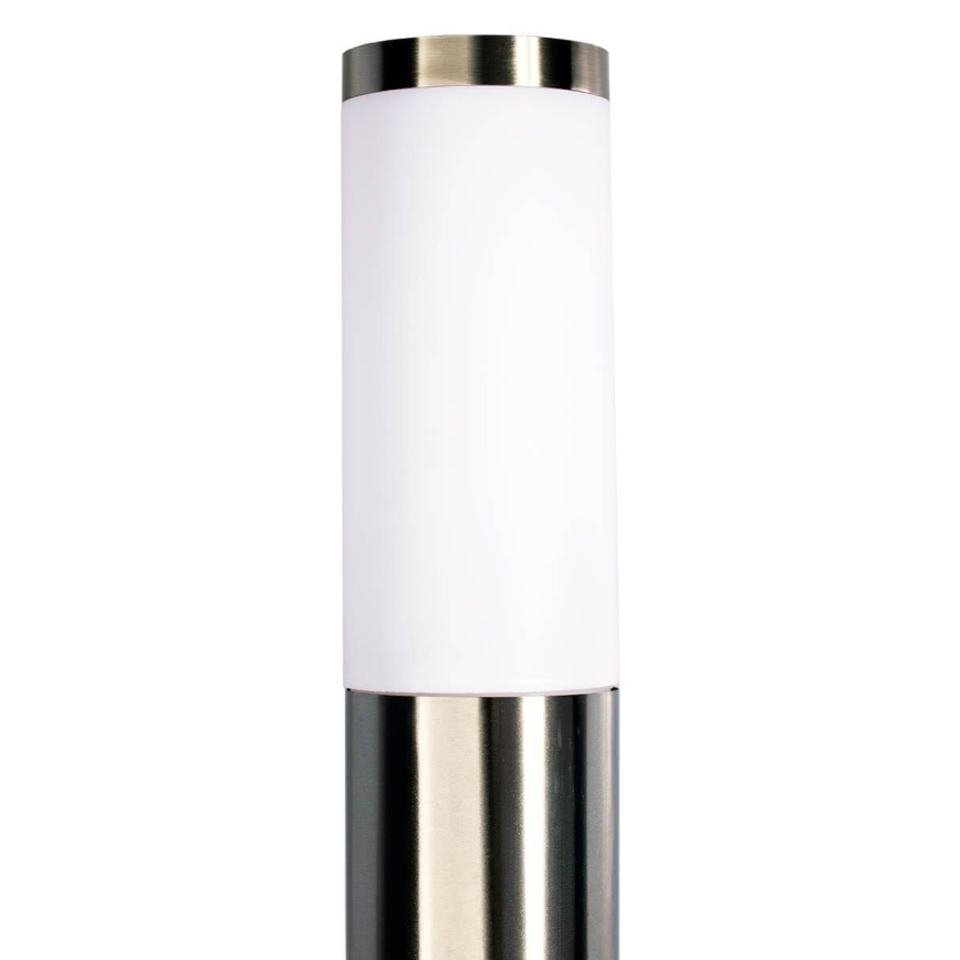 Utomhuslampa LIVIA 1xE27/10W/230V 45 cm IP44 silverfärgad