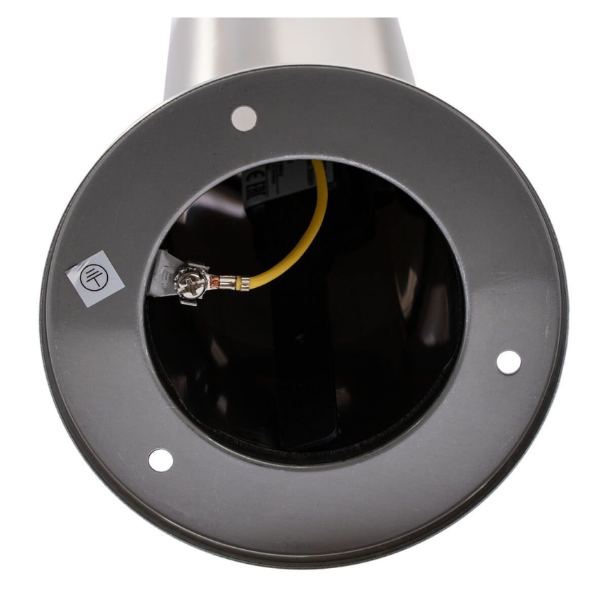 Utomhuslampa LIVIA 1xE27/10W/230V 45 cm IP44 silverfärgad