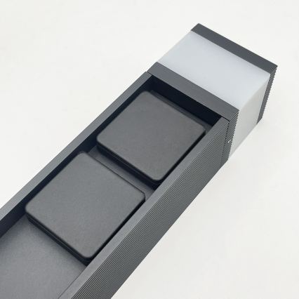 Utomhuslampa med 2 uttag VESPER 1xG9/5W/230V IP44 30 cm svart