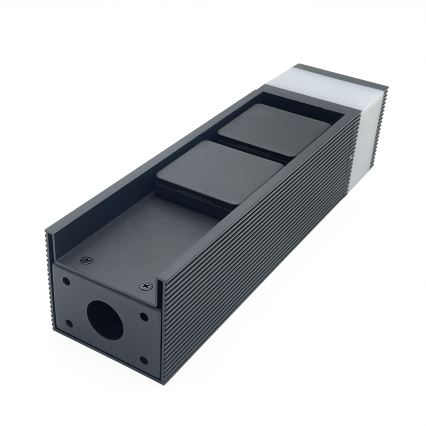 Utomhuslampa med 2 uttag VESPER 1xG9/5W/230V IP44 30 cm svart