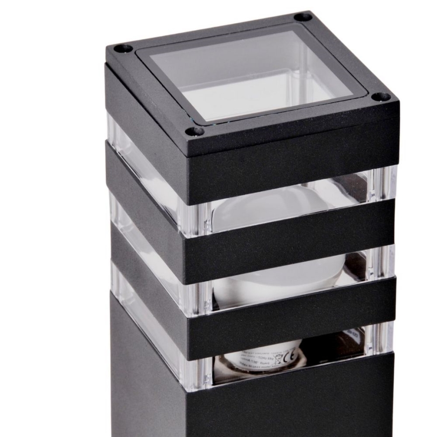 Utomhuslampa med sensor TEKSAS 1xE27/12W/230V IP44 74 cm antracit