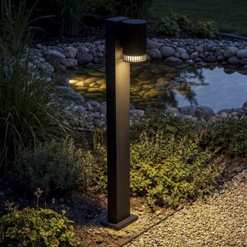 Utomhuslampa RADILO 1xGU10/11W/230V 50 cm IP44 svart