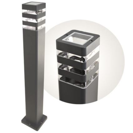 Utomhuslampa SANTA 1xE27/60W/230V IP54 79,5 cm antracit