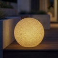 Utomhuslampa STONO 1xE27/20W/230V Ø 30 cm IP65 beige