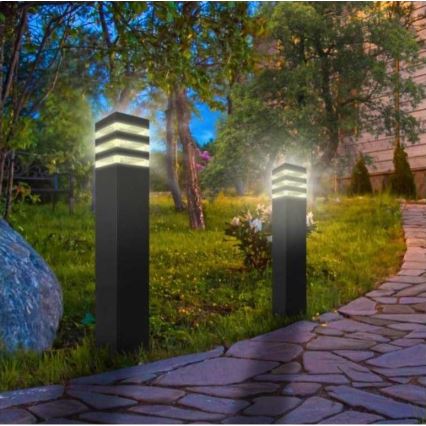 Utomhuslampa TEKSAS 1xE27/12W/230V IP44 44 cm antracit