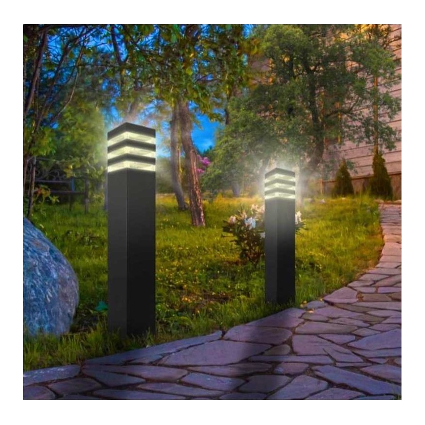 Utomhuslampa TEKSAS 1xE27/12W/230V IP44 44 cm antracit