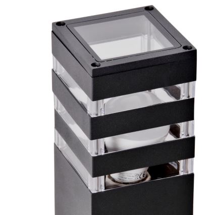 Utomhuslampa TEKSAS 1xE27/12W/230V IP44 44 cm antracit