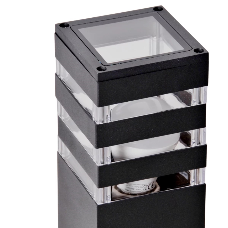 Utomhuslampa TEKSAS 1xE27/12W/230V IP44 44 cm antracit