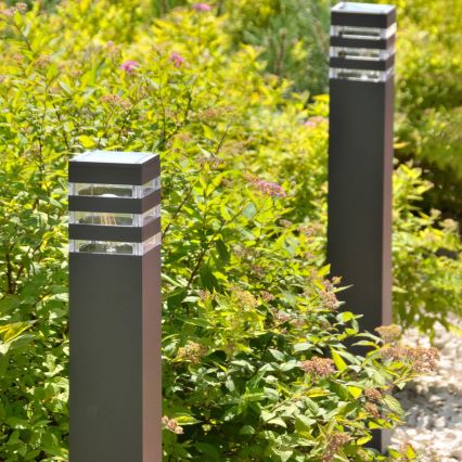 Utomhuslampa TEKSAS 1xE27/12W/230V IP44 74 cm antracit