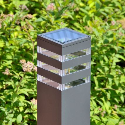 Utomhuslampa TEKSAS 1xE27/12W/230V IP44 74 cm antracit