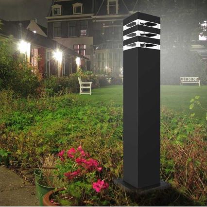 Utomhuslampa TEKSAS 1xE27/12W/230V IP44 74 cm antracit