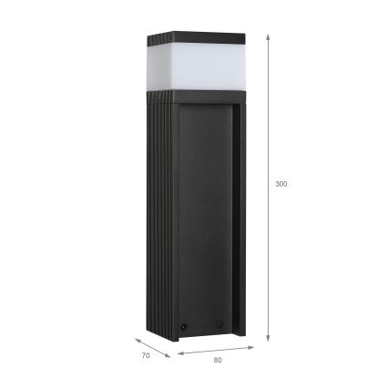 Utomhuslampa VESPER 1xG9/5W/230V IP44 30 cm svart