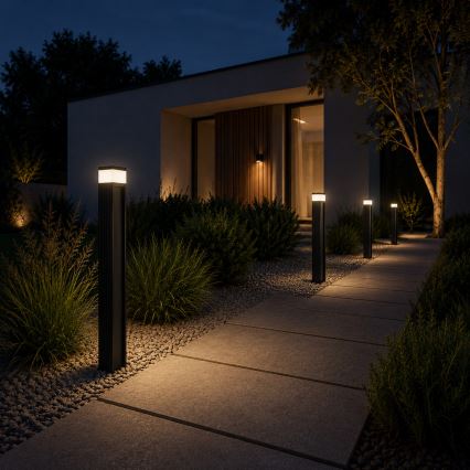 Utomhuslampa VESPER 1xG9/5W/230V IP44 80 cm svart