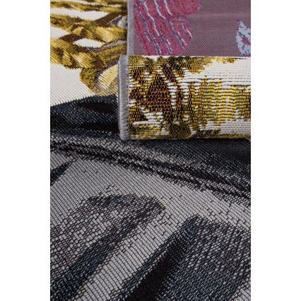Utomhusmatta CAPPUCCINO 80x165 cm guld/grå/vit