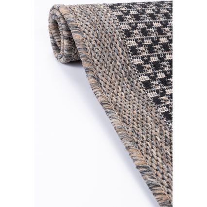 Utomhusmatta EXPRESS 60x100 cm brun/svart
