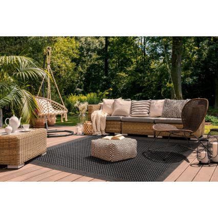 Utomhusmatta EXPRESS NEW OUTDOOR 160x220 cm antracit/brun
