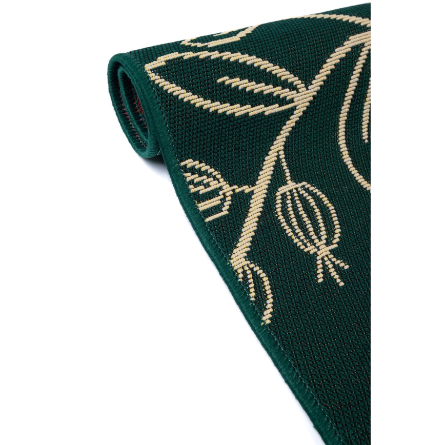 Utomhusmatta JUNGLE 120x170 cm grön/bladmönster