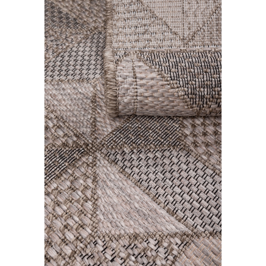 Utomhusmatta ORIA 70x140 cm grå/beige