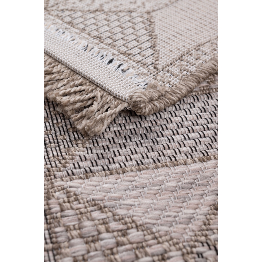Utomhusmatta ORIA 70x140 cm grå/beige