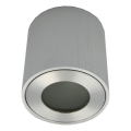 Utomhusspotlampa FARA 1xGU10/30W/230V IP54 silverfärgad
