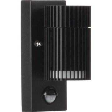Utomhusväggarmatur med rörelse- och skymningssensor RADILO, 1x GU10/11 W/230 V, IP44, svart