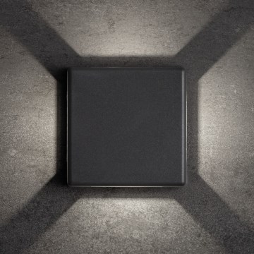 Utomhusväggarmatur REFAZI LED/6W/230V IP54 antracit