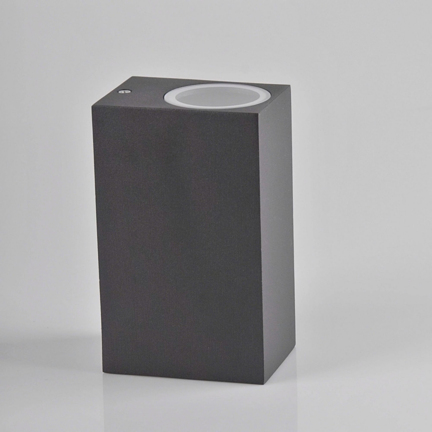 Utomhus vägglampa BOSTON 2xGU10/10W/230V antracit