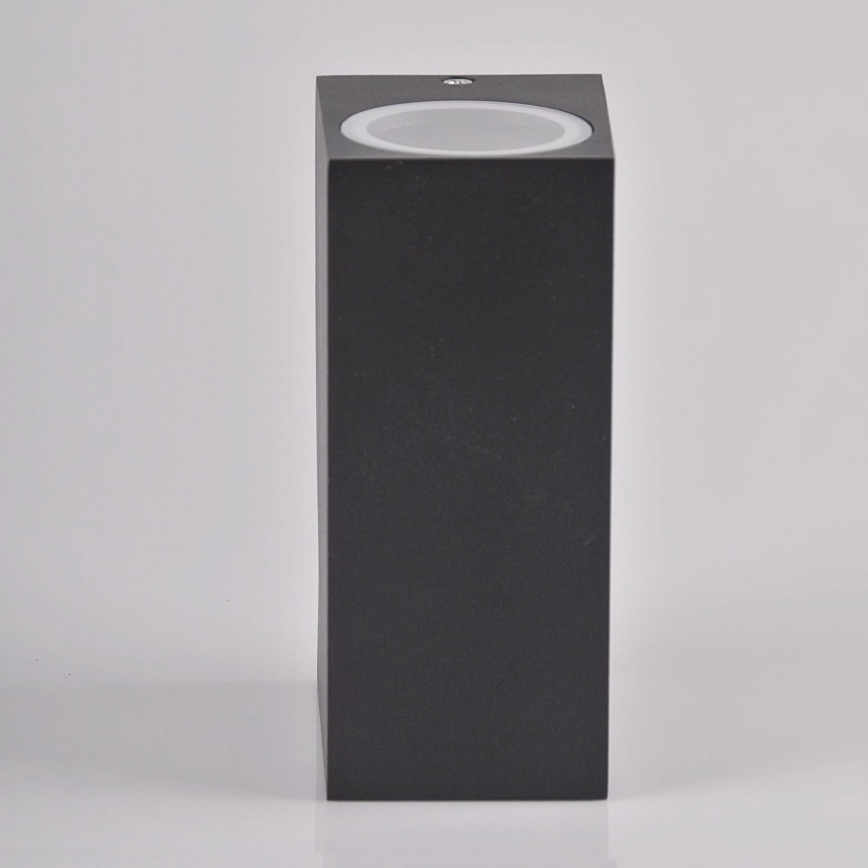 Utomhus vägglampa BOSTON 2xGU10/10W/230V antracit