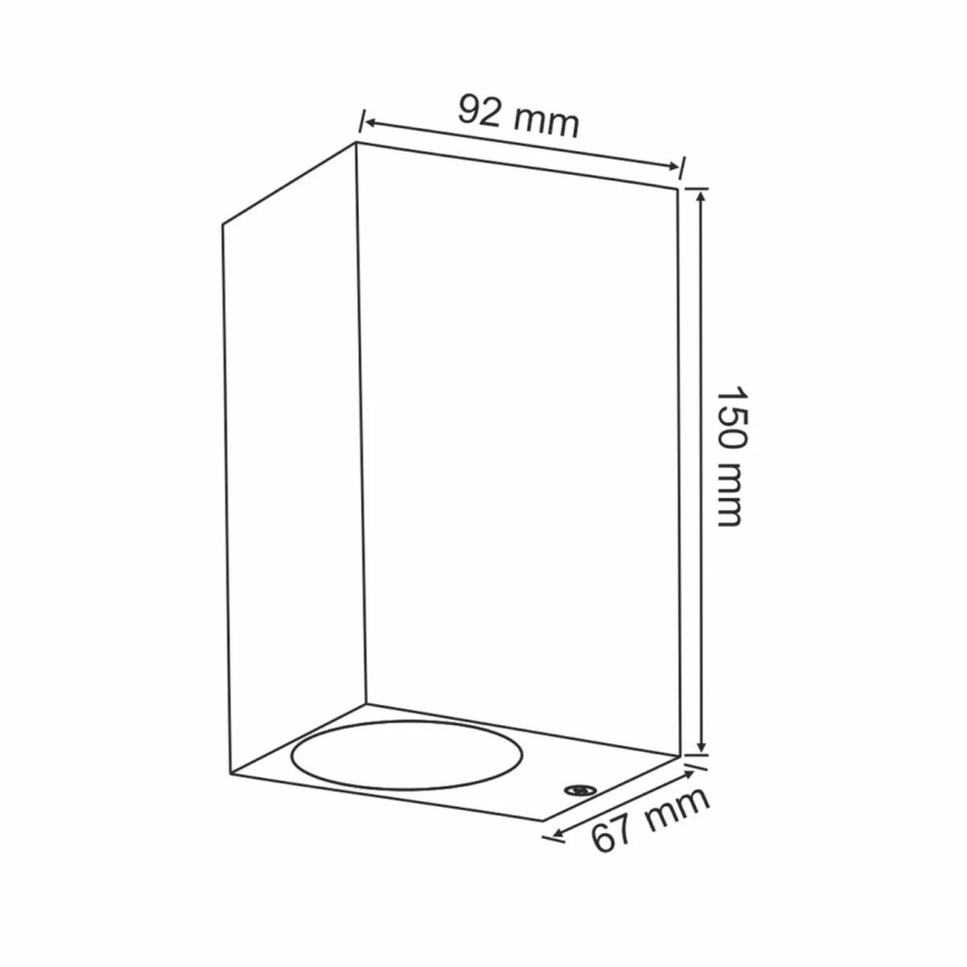 Utomhus vägglampa BOSTON 2xGU10/10W/230V antracit
