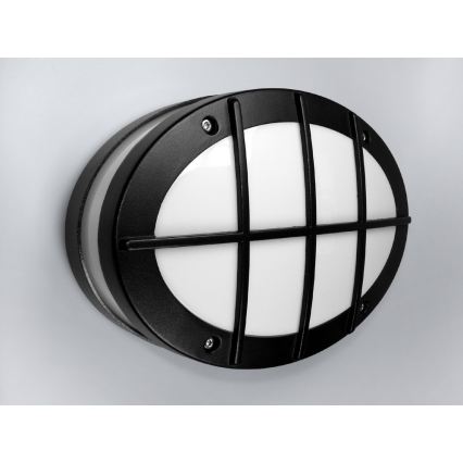Utomhusvägglampa GALLUN 1xE27/60W/230V IP54 svart
