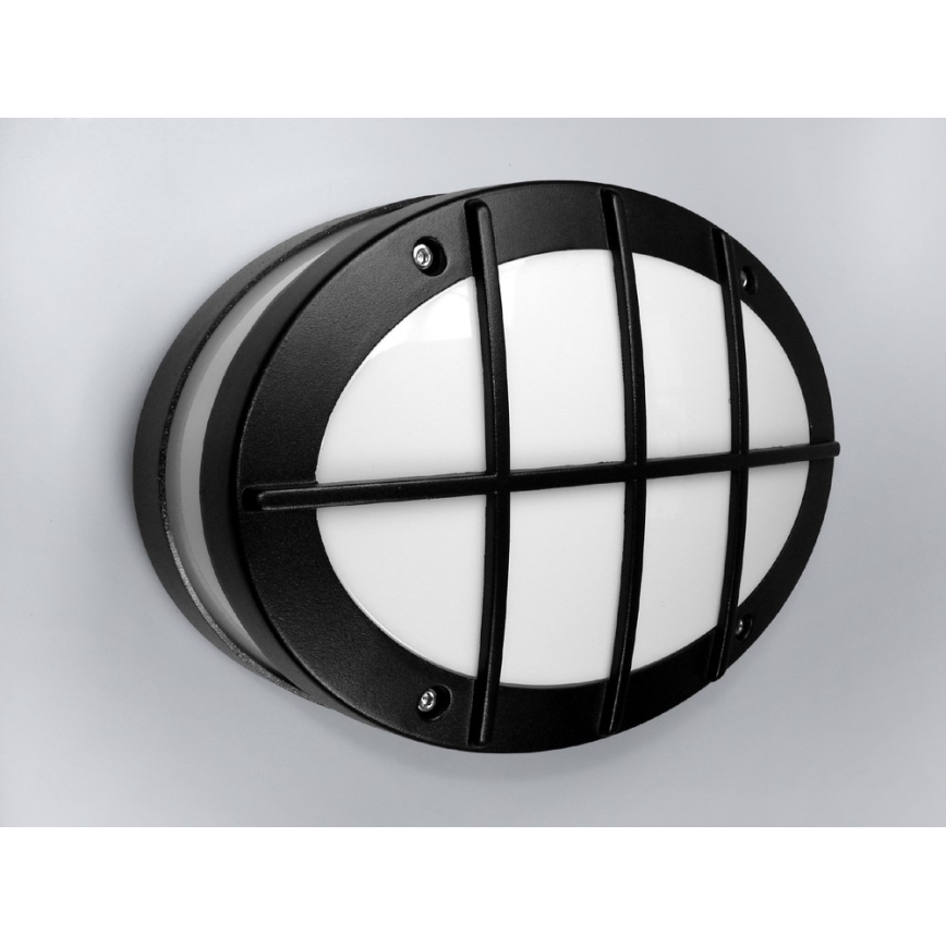 Utomhusvägglampa GALLUN 1xE27/60W/230V IP54 svart