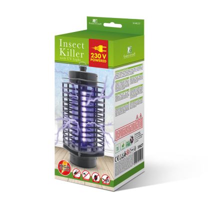 UV-elektrisk insektsfälla 1,2 W/230 V, svart