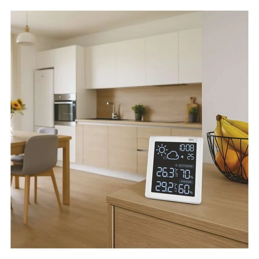 Väderstation 5V 2xAAA + 2xAAA svart