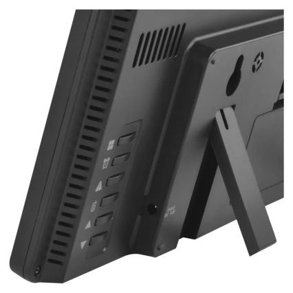 Väderstation med färgad LCD-display och väckarklocka 5V 3xAAA + 2xAA svart