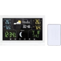 Väderstation med färgdisplay 5V/2xAAA vit