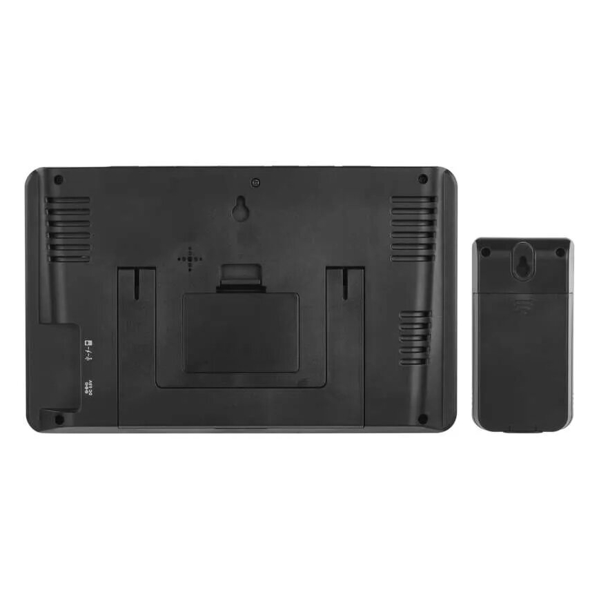 Väderstation med LCD display GoSmart 230V/3xAAA + 2×AAA Wi-Fi Tuya svart