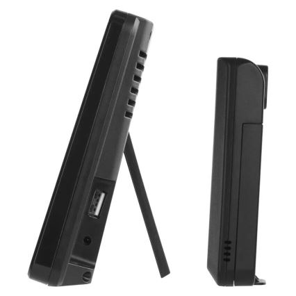 Väderstation med LCD-display GoSmart 230V/3xAAA + 2×AAA Wi-Fi Tuya svart