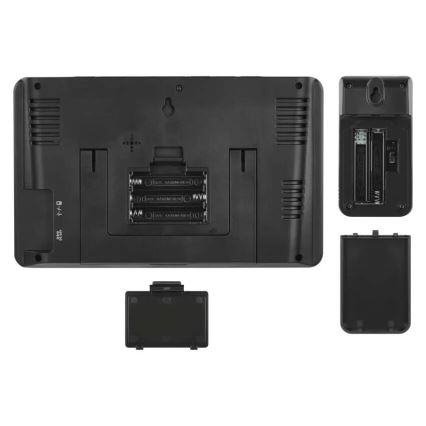 Väderstation med LCD-display GoSmart 230V/3xAAA + 2×AAA Wi-Fi Tuya svart
