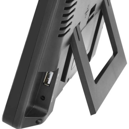 Väderstation med LCD-display GoSmart 230V/3xAAA + 2×AAA Wi-Fi Tuya svart
