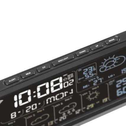 Väderstation med LCD-display GoSmart 230V/3xAAA + 2×AAA Wi-Fi Tuya svart